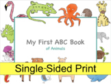 My First ABC Book of Animal (Single-Sided Print)