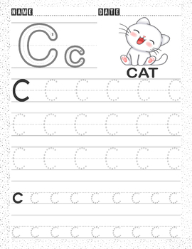My First ABC Letter Tracing Work Sheets Ages3-5 | TPT