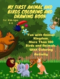 My First Animal And Birds Coloring And Drawing Book