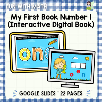 Preview of My First Book: Number (1) One l Digital l Google Slides™ l Distance Learning