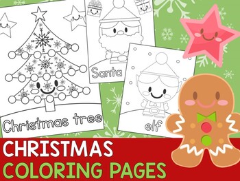 My First Christmas Coloring Pages (Editable) by Teacher Caffe | TPT