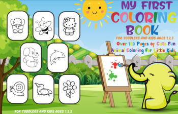 My first coloring book: Cute, Unique Coloring Pages - kids