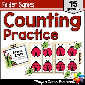 Preview of Counting Practice - Folder Games