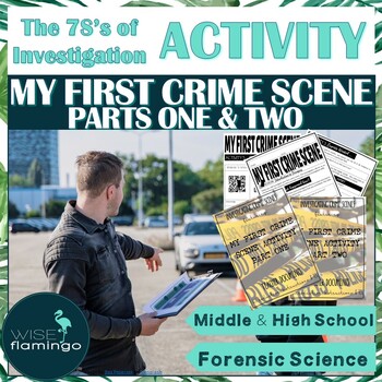 Preview of My First Crime Scene Forensic Activity Parts One and Two BUNDLE