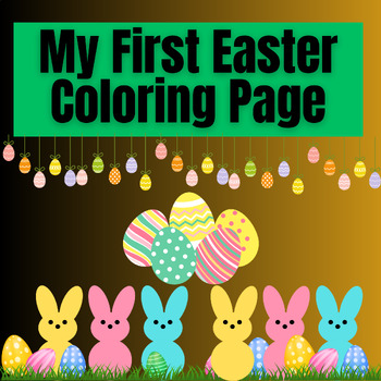 Preview of My First Easter Coloring page