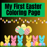 My First Easter Coloring page