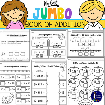 Preview of My First JUMBO Book of Addition and Subtraction BUNDLE
