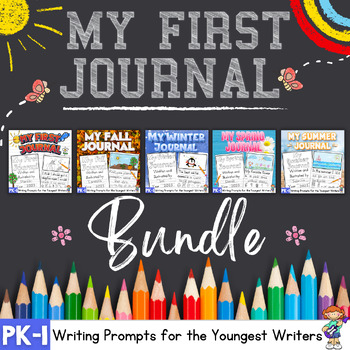 Preview of My First Journal Bundle - Writing Prompts for the Youngest Writers