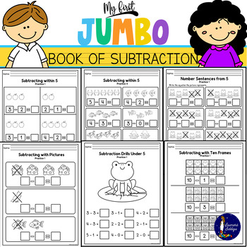 Preview of My First Jumbo Book of Subtraction