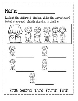 Ordinal Number Worksheets by Lily B Creations | Teachers Pay Teachers