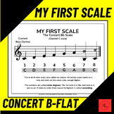 My First Scale: Beginner Band Concert B Flat For Elementary!