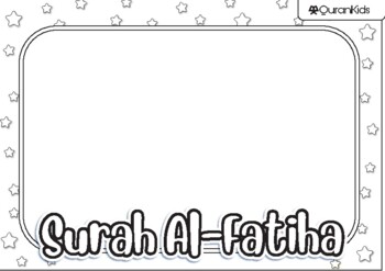 Preview of My First Surah Series - Juz Amma Colouring Pages / Mind Maps