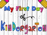 My First and Last Day of Kindergarten Signs Posters Keepsake
