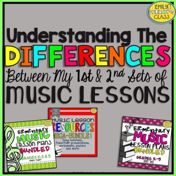 Preview of My First and Second Sets of Music Lessons (Understanding the Differences)