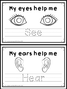 My Five Senses Booklet by Inclusive Learning with Ms Emma | TpT