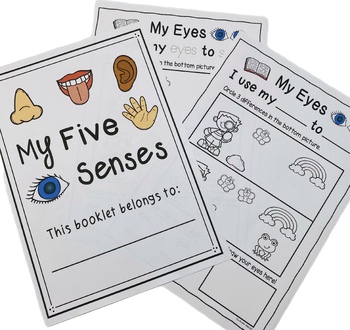 My Five Senses Activities - Fun Activity Sheets for Kids by The Kinder ...