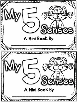 My Five Senses Mini-Book CCSS Aligned by Khrys Greco | TpT