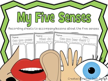 Preview of My Five Senses - Recording Sheets