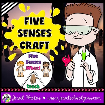 Preview of My Five Senses Science Activities | 5 Senses Interactive Wheel Craft