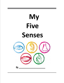 Preview of My Five Senses Small Book for Kindergarten