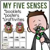 Five Senses Activities | Booklet, Craftivity, Posters