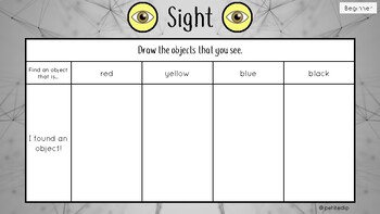 Preview of My Five Senses Task Cards (SAMPLE)
