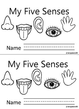 My Five Senses Unit Pre-K TK Kindergarten by MrsPoncesTk | TPT