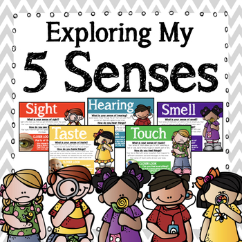 Preview of Five Senses Unit - Science, Reading, Writing & Math