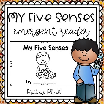 Preview of Five Senses Kindergarten reader