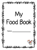 My Food Book: Sight word reader and coloring book