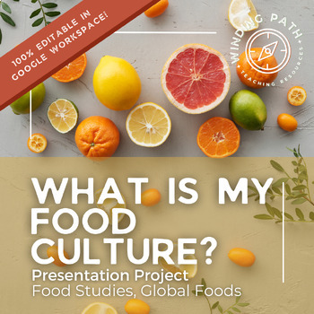 Preview of My Food Culture Presentation Project | What is Food Culture Lesson