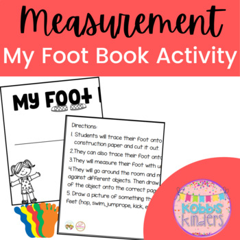 Preview of My Foot Book | Measurement Activity for Littles