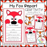 Fox Craft Activity | Animal Research Reports | Forest Anim