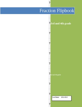 Preview of My Fraction Flipbook