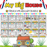 My French Big House Coloring Pages & Flash Cards BUNDLE fo