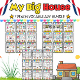 My French Big House Coloring Pages & Flash Cards BUNDLE fo