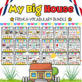 My French Big House Flash Cards BUNDLE for PreK & Kinder K