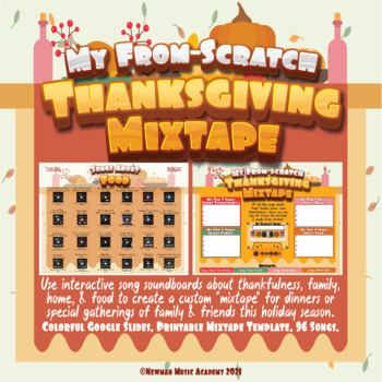 Preview of My From-Scratch Thanksgiving Mixtape: Holiday Playlist Builder Activity