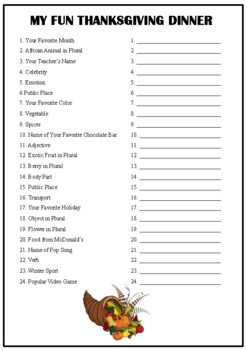 Easter Mad Libs. No preparation required. by OhMyWorksheets