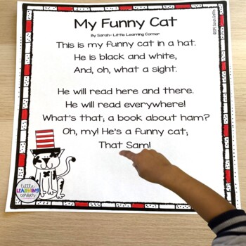 My Funny Cat - Printable Cat Poem for Kids by Little Learning Corner