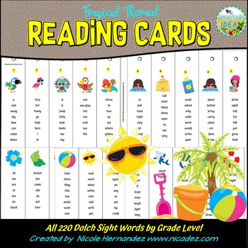 dolch sight word flashcards