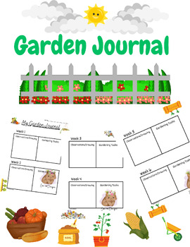 Preview of My Garden Journal - Observations, Tasks, and Drawings template