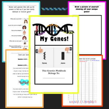 Preview of My Genes Workbook - Genetics for Kids