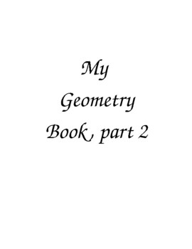 Preview of My Geometry Book, part 2 Editable