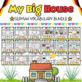 My German Big House Coloring Pages & Flash Cards BUNDLE fo