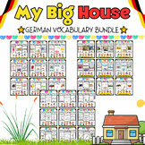 My German Big House Coloring Pages & Flash Cards BUNDLE fo