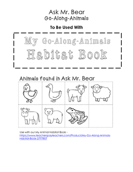 My Go-Along-Animals (Ask Mr. Bear)