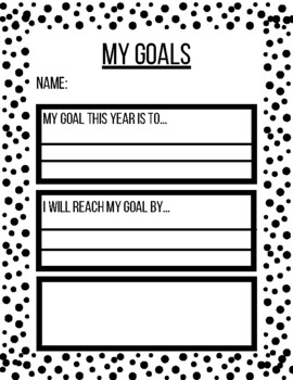 My Goals by Young Mother Hubbard | TPT