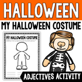 My Halloween Costume Coloring and Adjective Activity