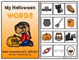 My Halloween Words Interactive Book